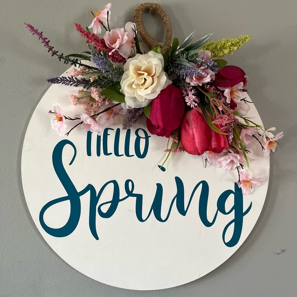 Hello Spring! Handmade Sign